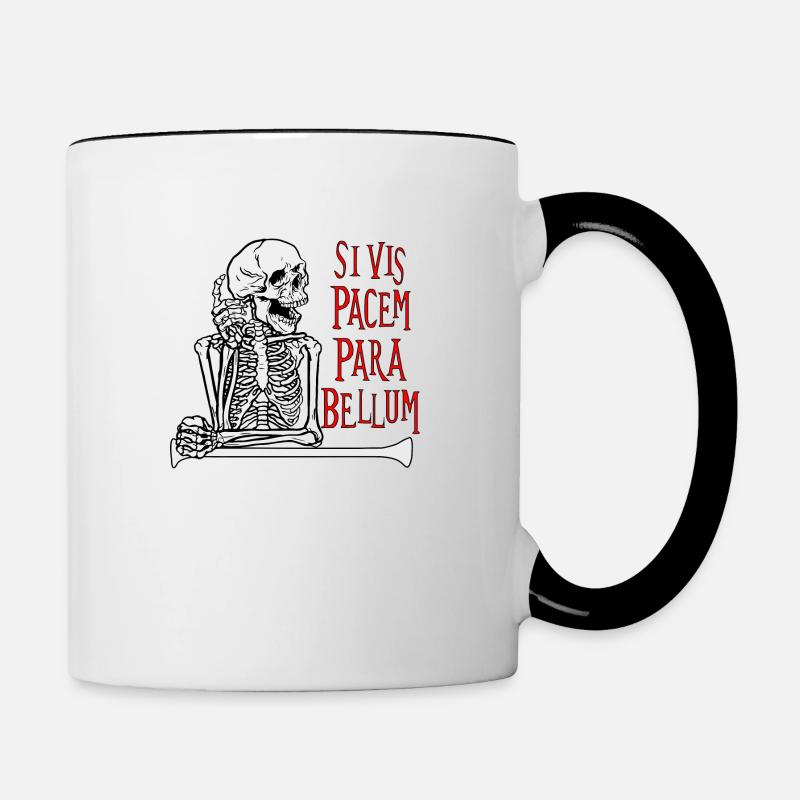 Si Vis Pacem Para Bellum - Contrasting Mug - white/black