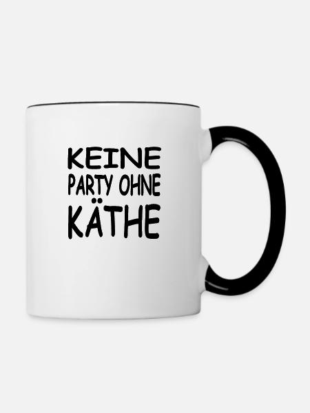 Party - Tasse zweifarbig - Weiß/Schwarz