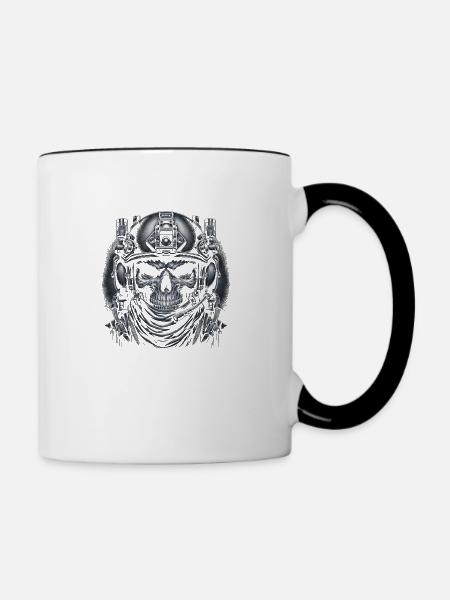 Ewige Wachsamkeit - Tasse zweifarbig - Weiß/Schwarz