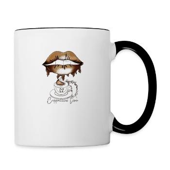 Cappuccino Lover - Contrasting Mug - white/black - Right