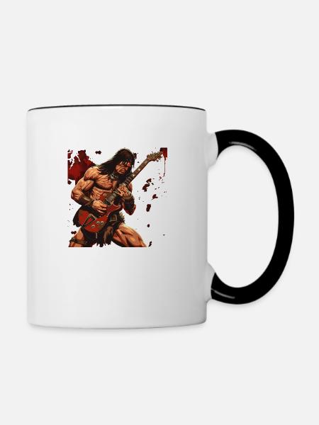 Barbarock - Tasse zweifarbig - Weiß/Schwarz