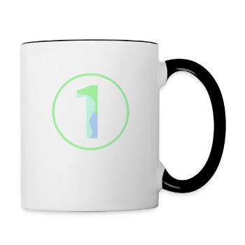 Pastel "One" 1- ApriNoeScor - Contrasting Mug - white/black - Right