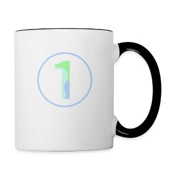 Pastel "One" 1- ApriNoeScor - Contrasting Mug - white/black - Right