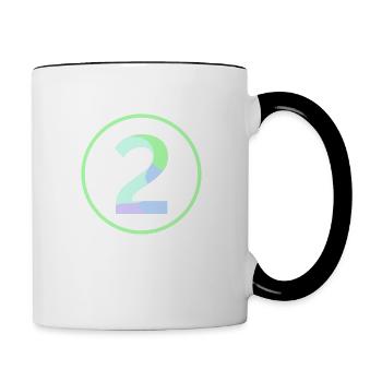 Pastel "Two" 2 - ApriNoeScor - Contrasting Mug - white/black - Right
