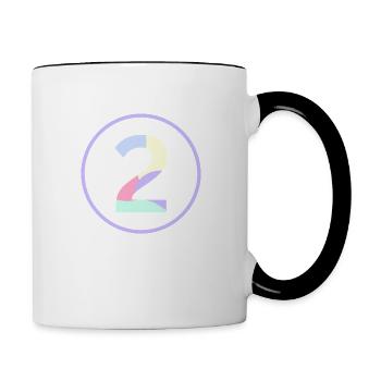 Pastel "Two" 2 - ApriNoeScor - Contrasting Mug - white/black - Right