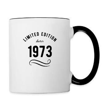 1973 - Tasse zweifarbig - Weiß/Schwarz - Rechts