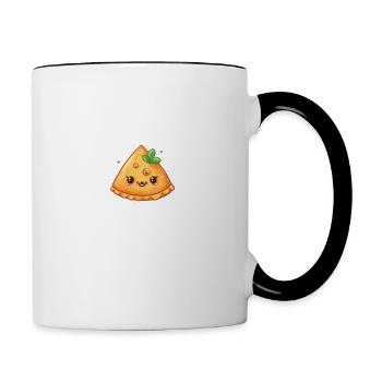 Happy Samosa - Contrasting Mug - white/black - Right