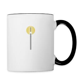 YOLO Urban Summer bright - Tasse zweifarbig - Weiß/Schwarz - Rechts