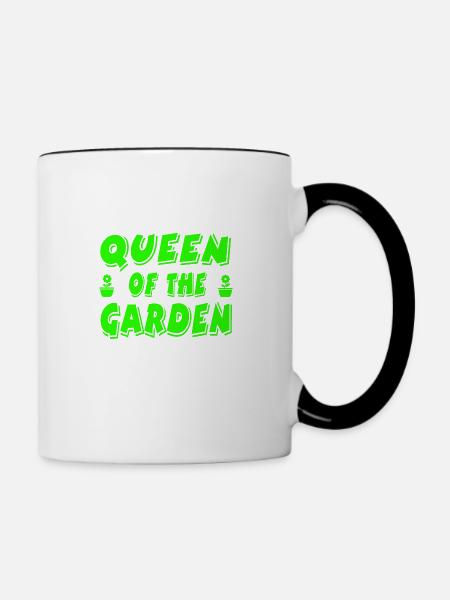 Garten - Tasse zweifarbig - Weiß/Schwarz