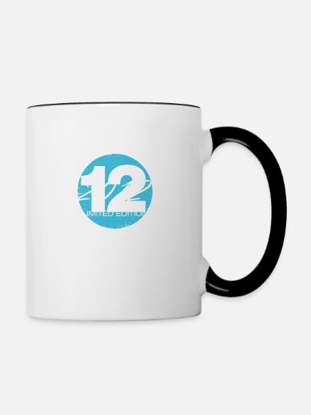 12 Jahre alt Limited Edition - Tasse zweifarbig - Weiß/Schwarz