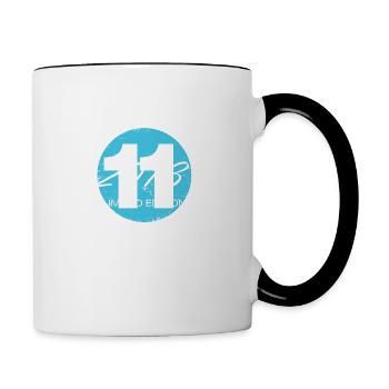 11 Year Old Limited Edition - Contrasting Mug - white/black - Right