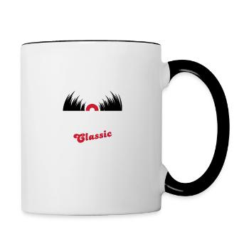 Limited edition 2005 Classic vinyle - Mug contrasté - blanc/noir - Droite