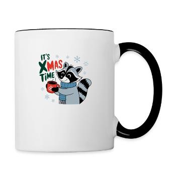 The Christmas Moment - Cute Winter - Contrasting Mug - white/black - Right