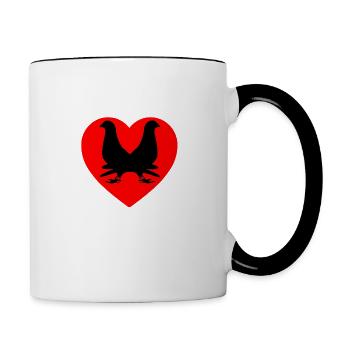 Doves - Contrasting Mug - white/black - Right
