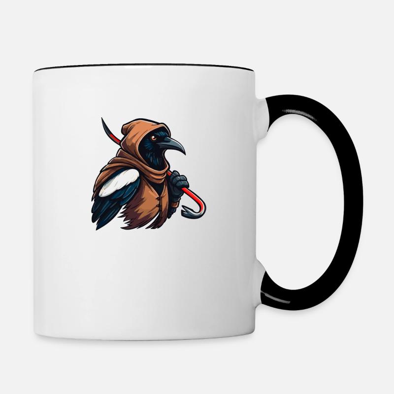 Pie voleuse - Mug contrasté - blanc/noir