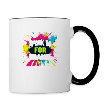 Design 51 the best - Tasse zweifarbig - Weiß/Schwarz - Rechts