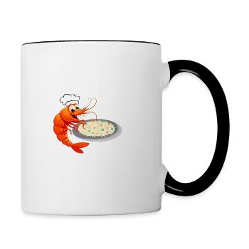 Your're Telling Me A Shrimp Seafood Shrimp Lover - Tasse zweifarbig - Weiß/Schwarz - Rechts