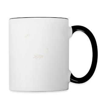 Veux tu être ma marraine - Mug contrasté - blanc/noir - Droite