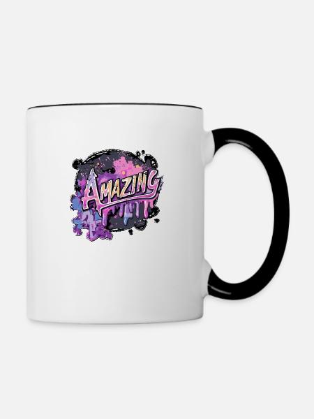 AMAZING - Tasse zweifarbig - Weiß/Schwarz