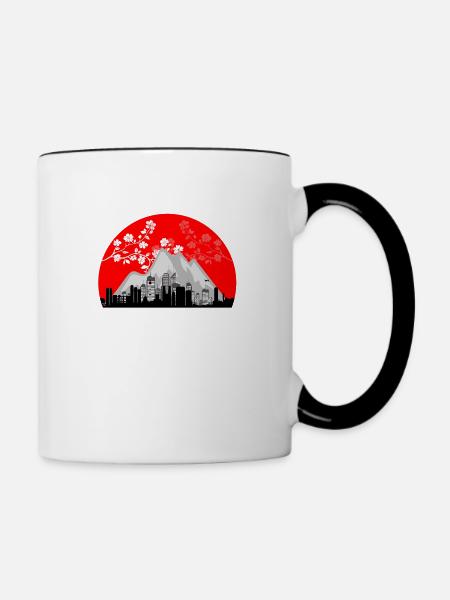 Tokyo - Tasse zweifarbig - Weiß/Schwarz