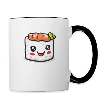Sweet Sushi Comic - Contrasting Mug - white/black - Right