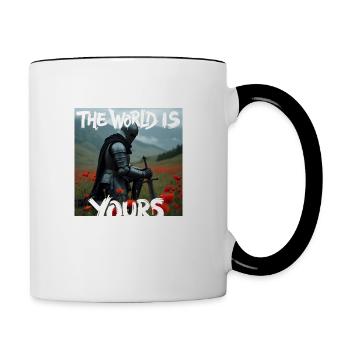 THE WORLD IS YOURS x FALLEN KNIGHT - Tasse zweifarbig - Weiß/Schwarz - Rechts