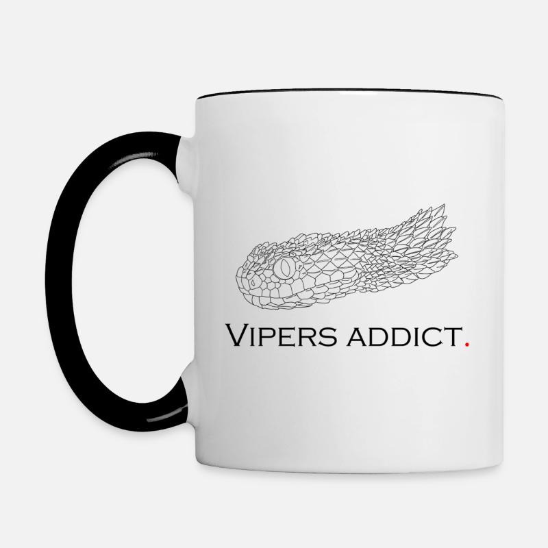 Vipers addict - Mug contrasté - blanc/noir