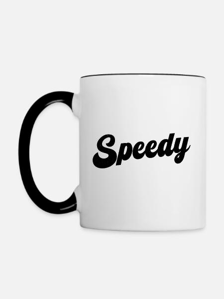 Schnell - Tasse zweifarbig - Weiß/Schwarz