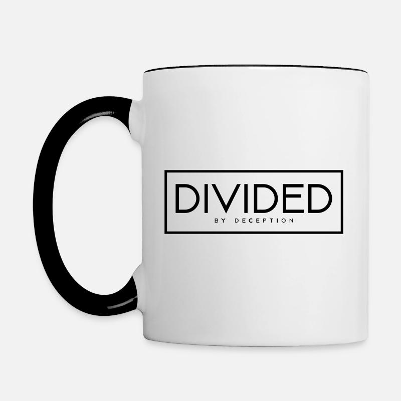 Divided - Contrasting Mug - white/black