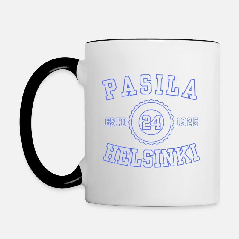 Pasila 24, Helsinki fondée en 1925 - Mug contrasté - blanc/noir