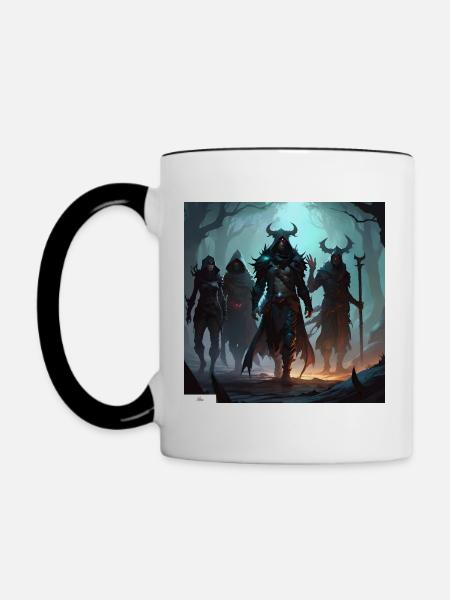Magier & Zauberer Freunde - Tasse zweifarbig - Weiß/Schwarz