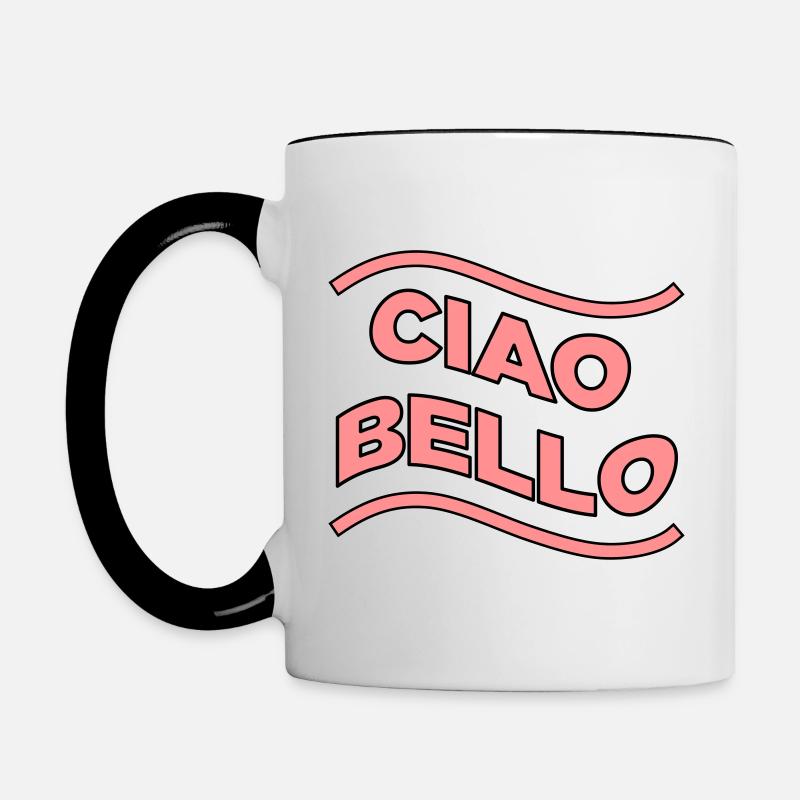 Ciao Bello - Mug contrasté - blanc/noir