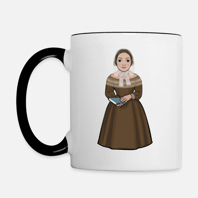 Fredrika Bremer - Contrasting Mug - white/black