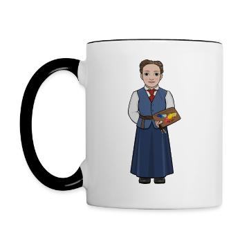 Hilma af Klint - Tasse zweifarbig - Weiß/Schwarz - Links
