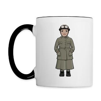 Elsa Andersson - Tasse zweifarbig - Weiß/Schwarz - Links