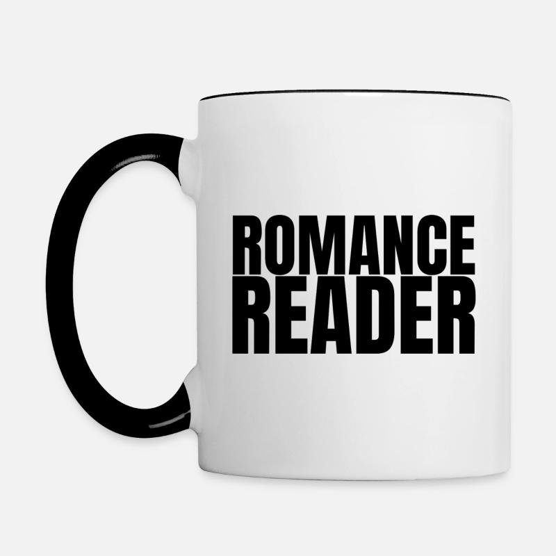 Romance Reader - Mug contrasté - blanc/noir