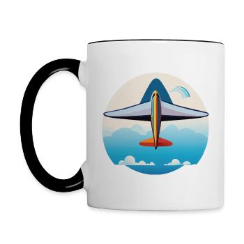 BlueBignose - Contrasting Mug - white/black - Left
