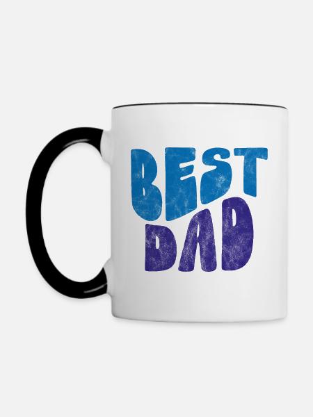 Bester Vater - Tasse zweifarbig - Weiß/Schwarz