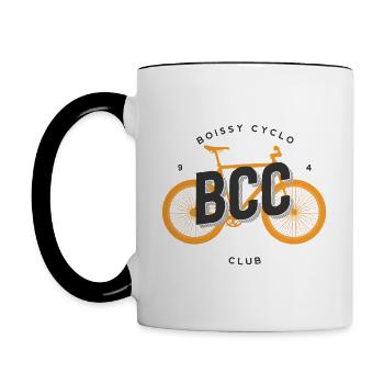 Cyclo Club - Tasse zweifarbig - Weiß/Schwarz - Links