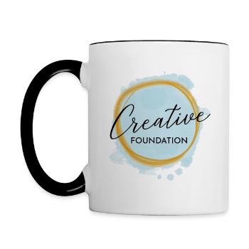 Creativity - Creative Person / Profession - Contrasting Mug - white/black - Left