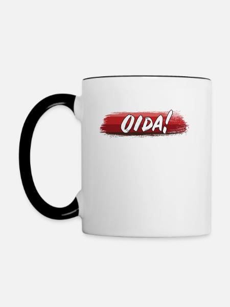 OIDA! - Tasse zweifarbig - Weiß/Schwarz