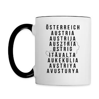 L'AUTRICHE - Mug contrasté - blanc/noir - Gauche