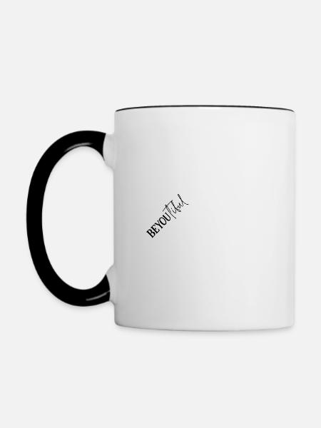 BeYouTiful - Tasse zweifarbig - Weiß/Schwarz