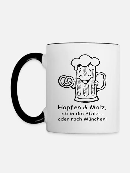 Bierfest - Tasse zweifarbig - Weiß/Schwarz
