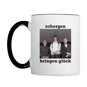 Les Minions portent chance - gaucher - Mug contrasté - blanc/noir - Gauche