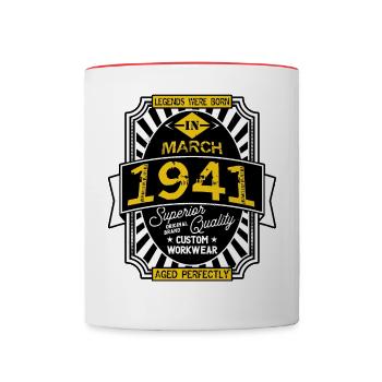 1941 MÄRZ - Tasse zweifarbig - Weiß/Rot - Vorne