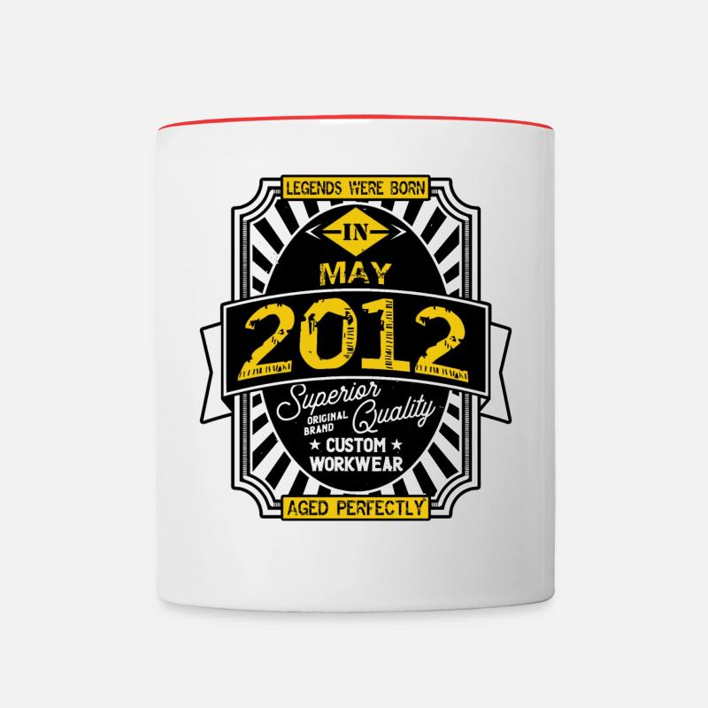 2012 MAI - Tasse zweifarbig - Weiß/Rot