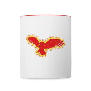 Der "Haupt"-Reggie - Tasse zweifarbig - Weiß/Rot - Vorne