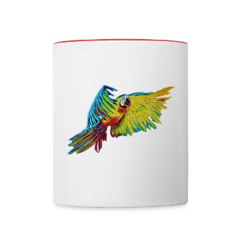 Enufrynee - Tasse zweifarbig - Weiß/Rot - Vorne