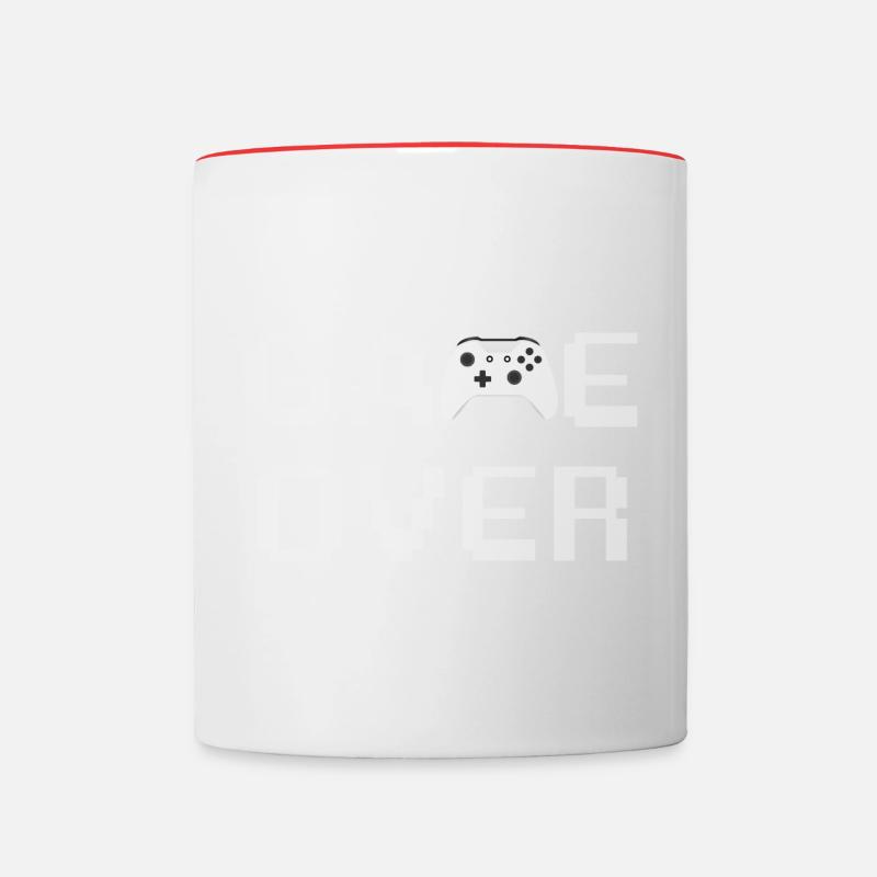 Game Over Controller White - Contrasting Mug - white/red